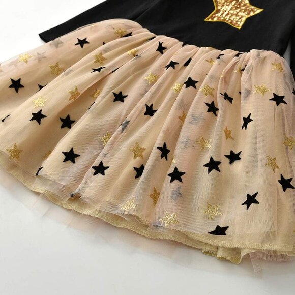 🆕Girl Pink Polyester Tutu Party Dress Casual Winter Long Sleeve  Blh488 - Picture 8 of 8